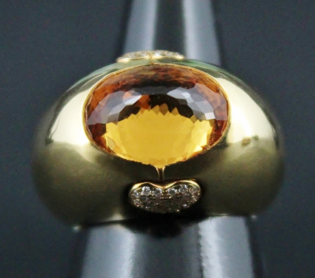 (image for) UNWORN NEW CHOPARD 18K YELLOW GOLD DIAMOND RING